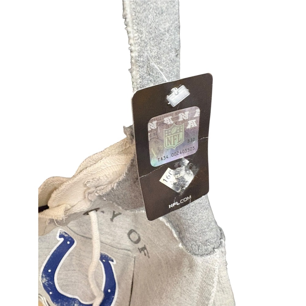 NFL Indianapolis Colts Crossbody Bag Gray Sweatshirt Hobo Purse New With Tags - Picture 5 of 5